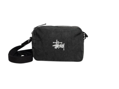 Stussy Canvas Side Pouch Washed Black