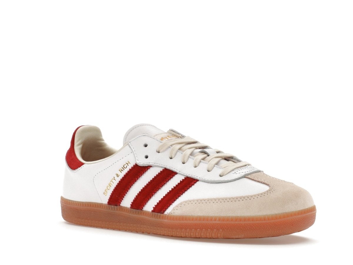 Adidas Samba Sporty & Rich White Collegiate Burgundy - SNEAKZ HEAVEN