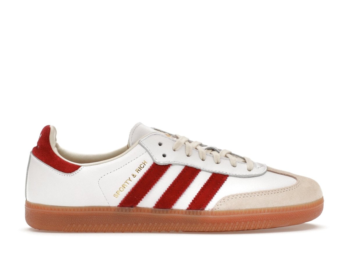 Adidas Samba Sporty & Rich White Collegiate Burgundy - SNEAKZ HEAVEN