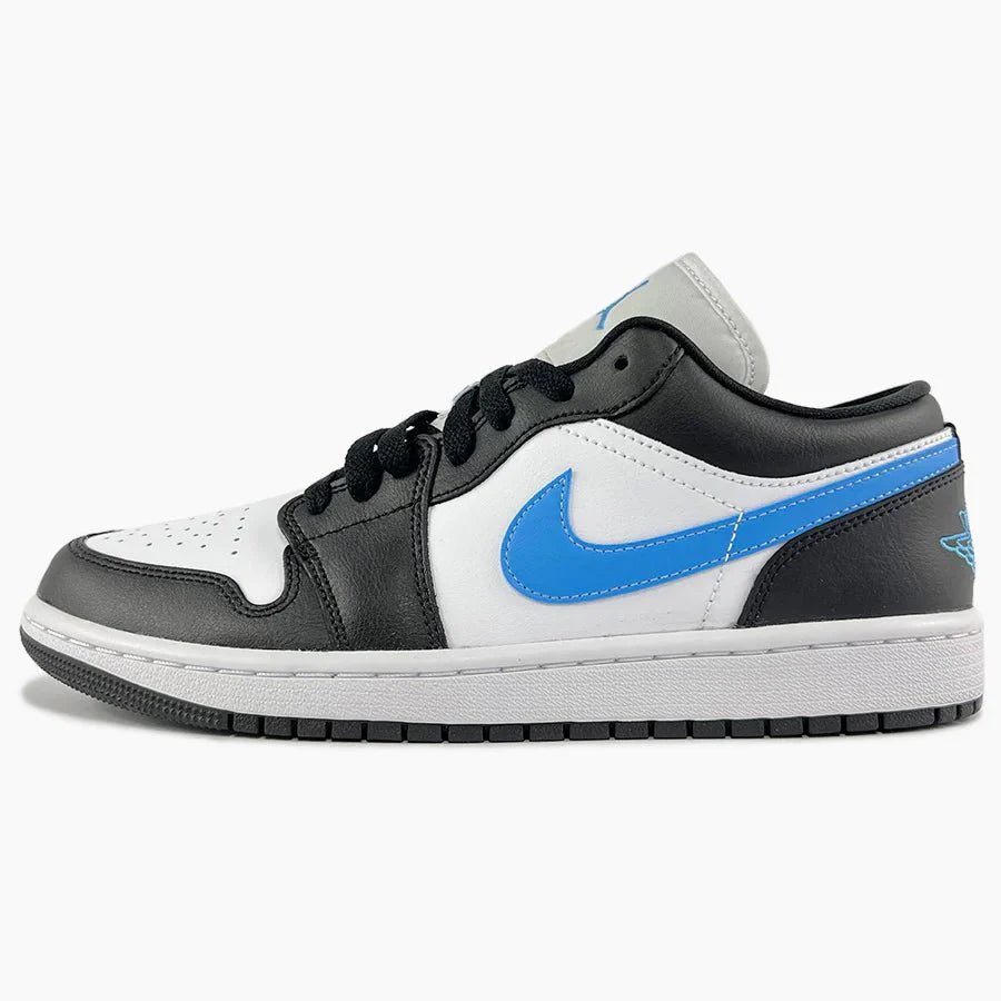 Air Jordan 1 Low Black University Blue White (W) - SNEAKZ HEAVEN