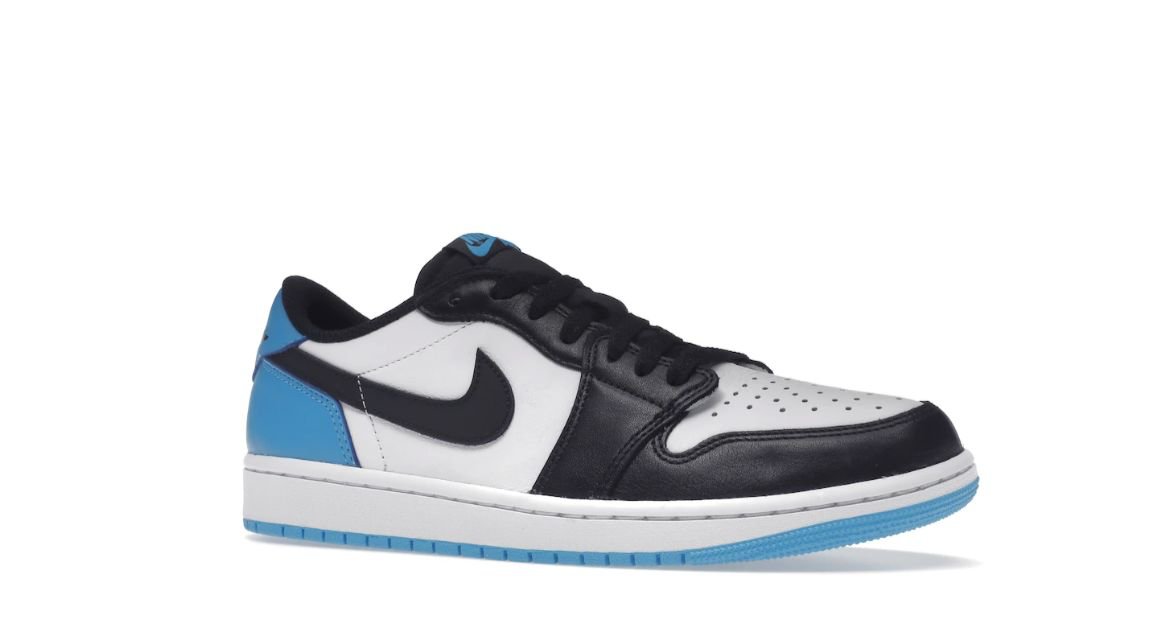 Air Jordan 1 Low Retro OG Black Dark Powder Blue - SNEAKZ HEAVEN