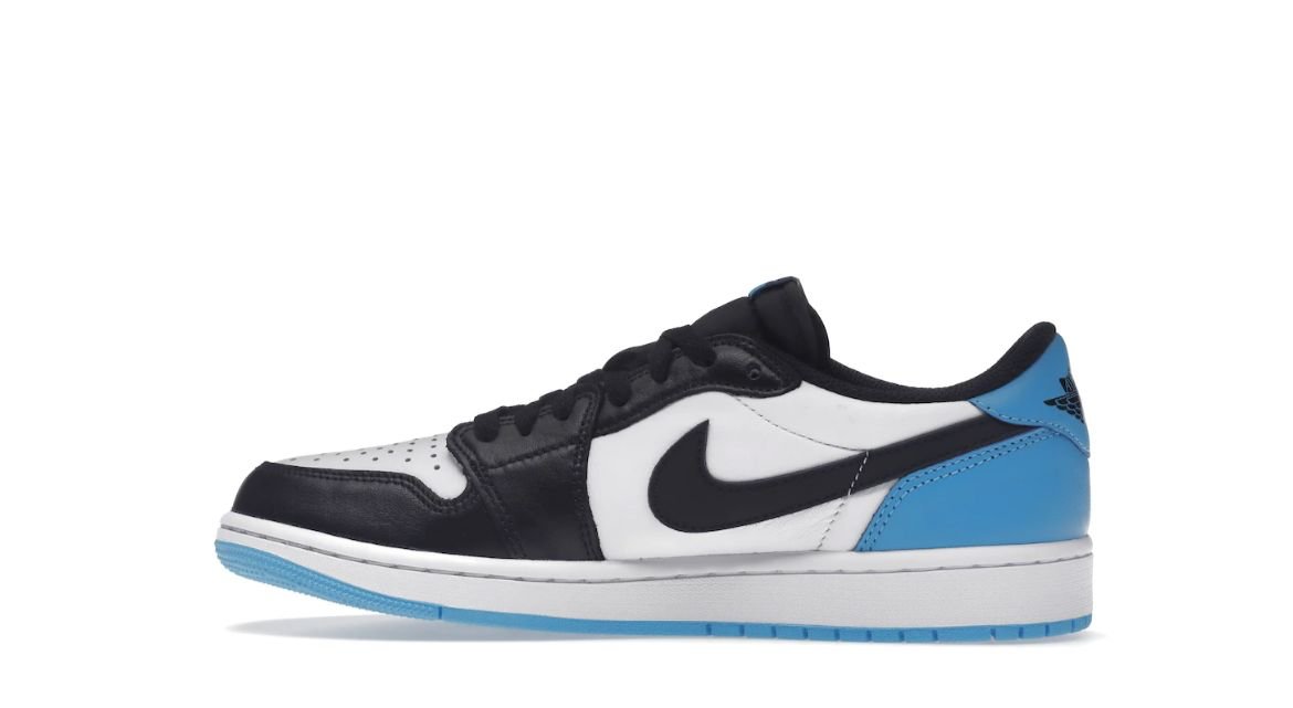 Air Jordan 1 Low Retro OG Black Dark Powder Blue - SNEAKZ HEAVEN