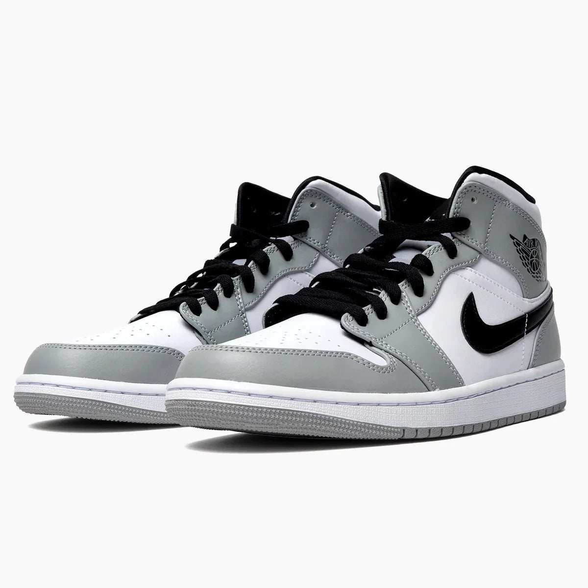 Air Jordan 1 Mid Light Smoke Grey GS - SNEAKZ HEAVEN