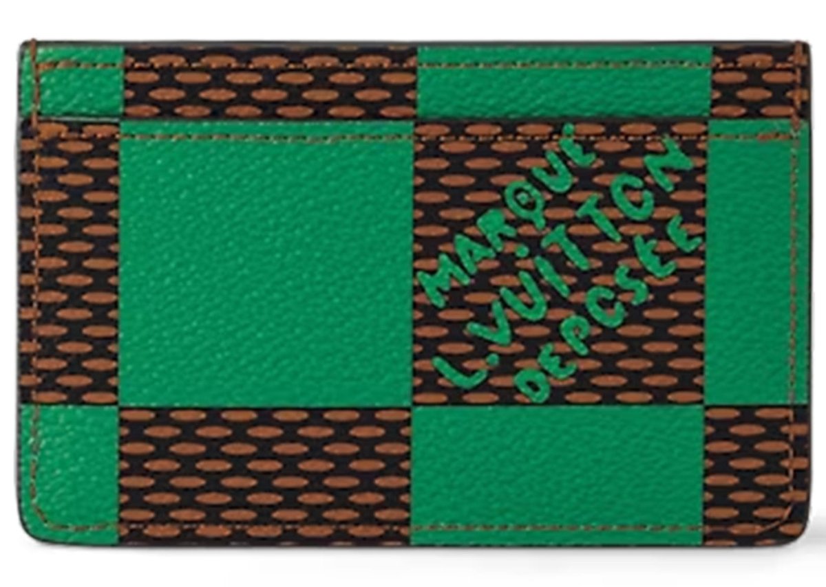 Louis Vuitton Porte Cartes Simple Damier Pop Green - SNEAKZ HEAVEN