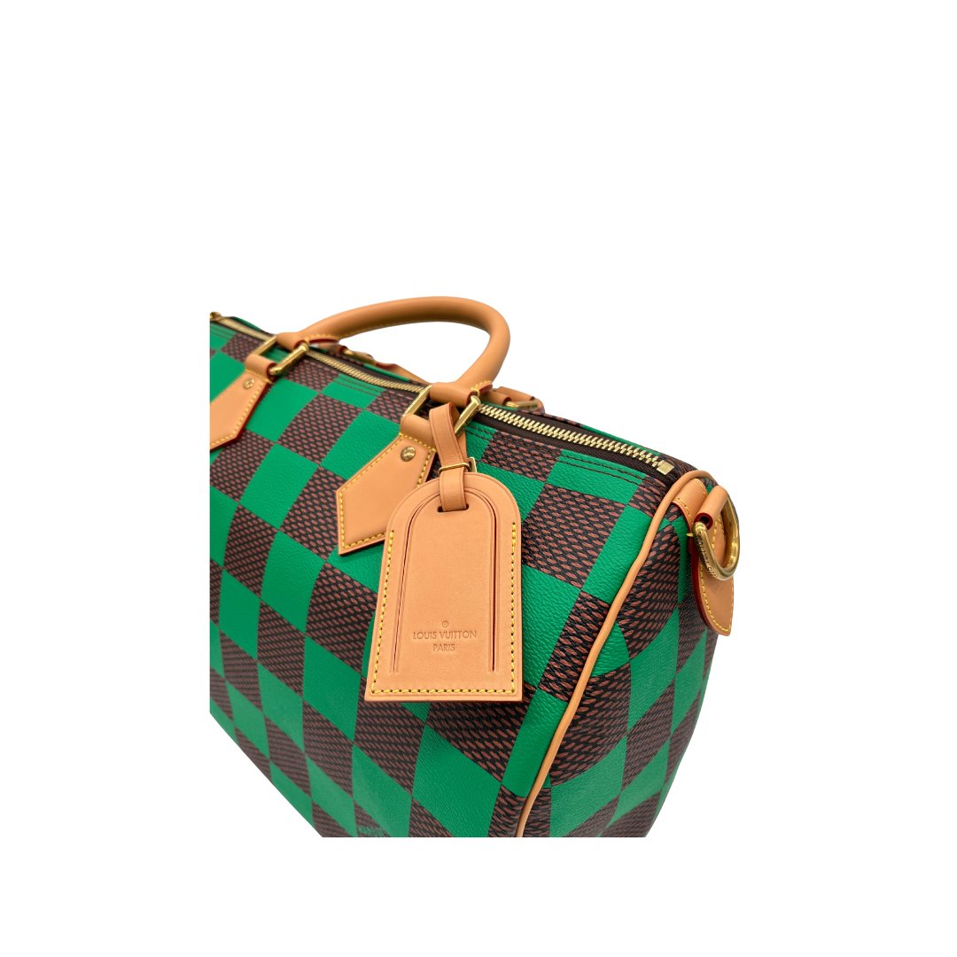 Louis Vuitton Speedy 40 Bandouliere Damier Pop Green - SNEAKZ HEAVEN