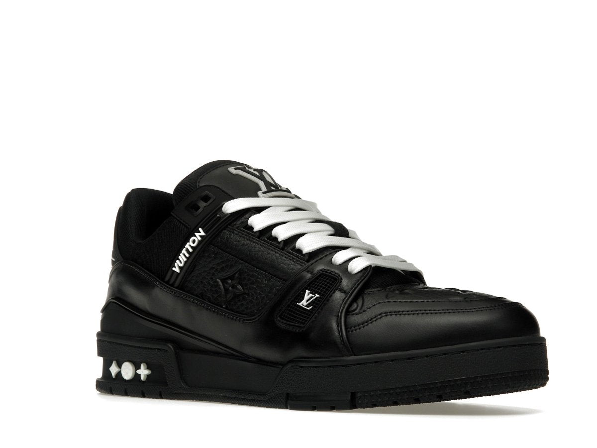 Louis Vuitton Trainer Black Embossed Monogram - SNEAKZ HEAVEN