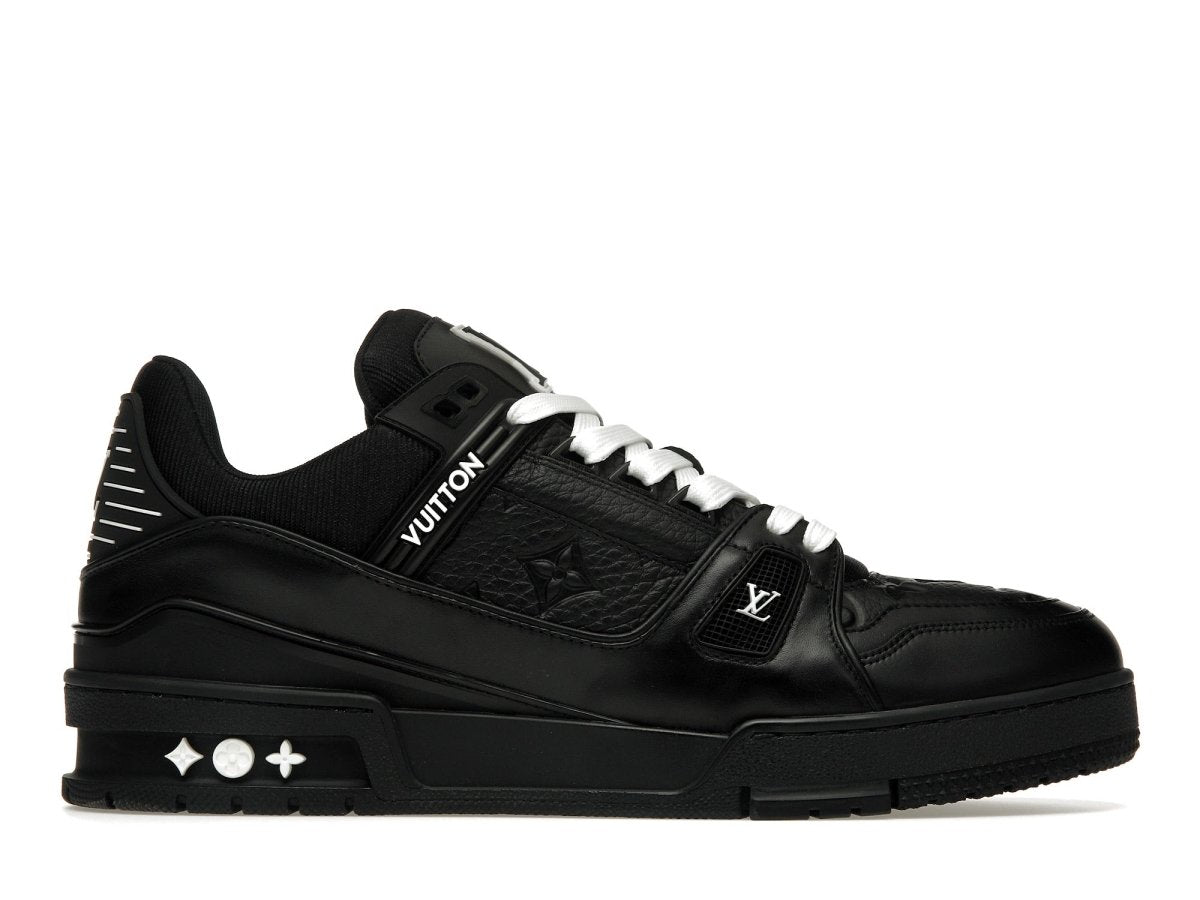 Louis Vuitton Trainer Black Embossed Monogram - SNEAKZ HEAVEN