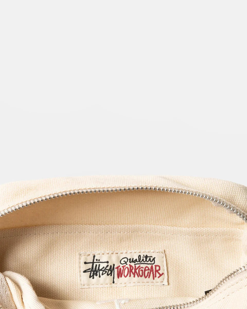 STUSSY CANVAS SIDE POUCH NATURAL - SNEAKZ HEAVEN