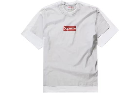 Supreme MM6 Maison Margiela Box Logo Tee White Supreme - SNEAKZ HEAVEN